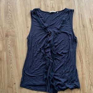 Navy blue sleeveless top